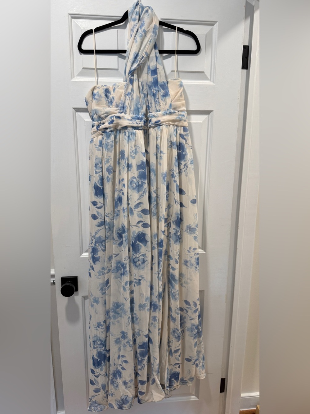 Birdy Grey Grace Convertible Dress with Slit- Blue Rococo Floral